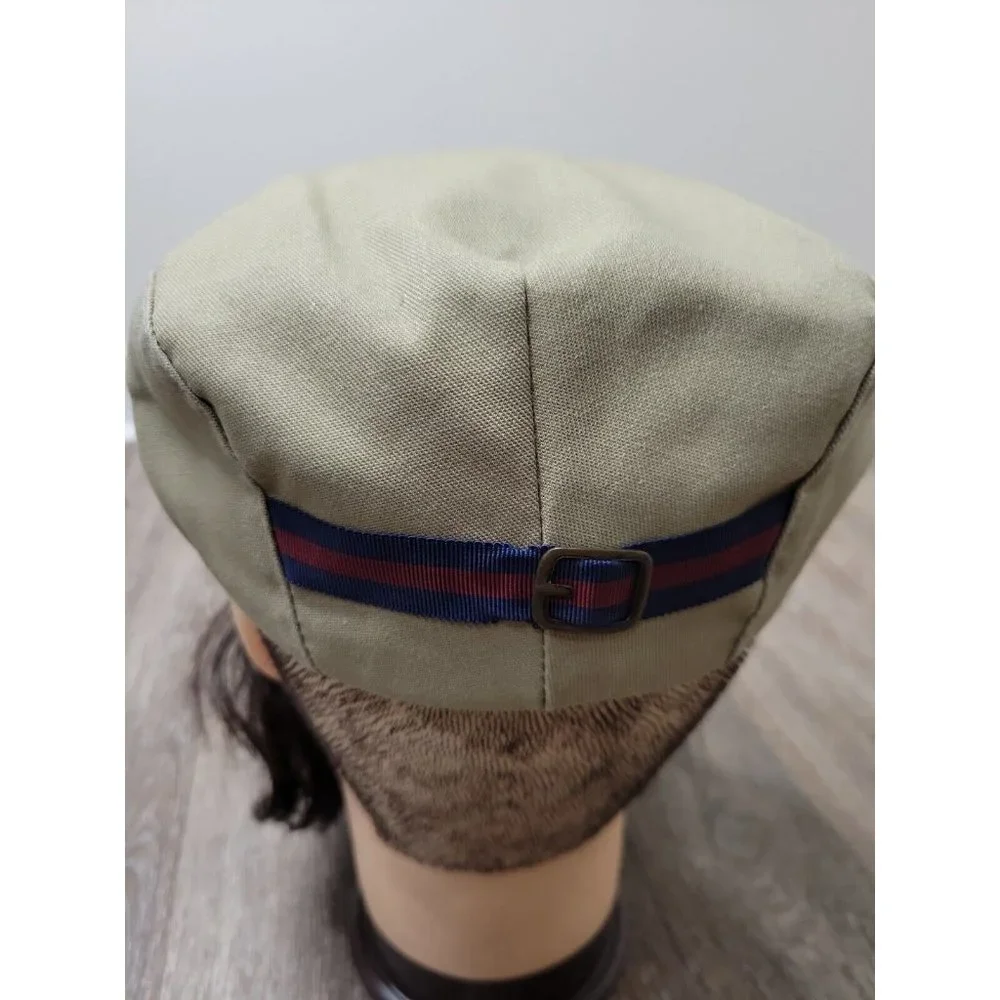 Country Gentleman Water Repellant Men's Medium Newsboy Cabbie Flat Cap Hat Khaki